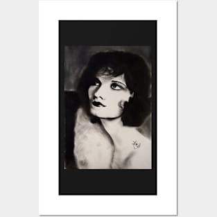 Hollywood Glam -Portrait of a 1920's Woman Posters and Art